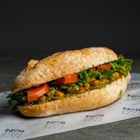 Curried Chickpea & Avocado Baguette (Ve)